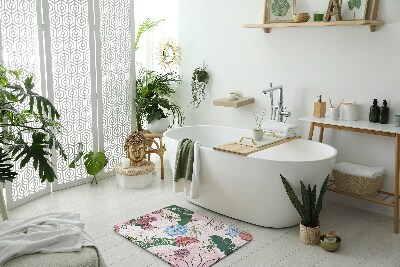 Tapis de bain Tapis de bain Fleurs colorées