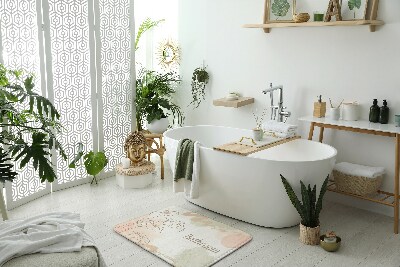 Tapis de salle de bain Tapis de salle de bain Abstraction géométrique