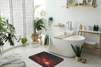 Tapis de bain Tapis de bain Abstraction rouge