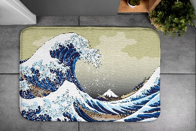 Tapis de salle de bain Tapis de salle de bain Grande vague de Kanagawa