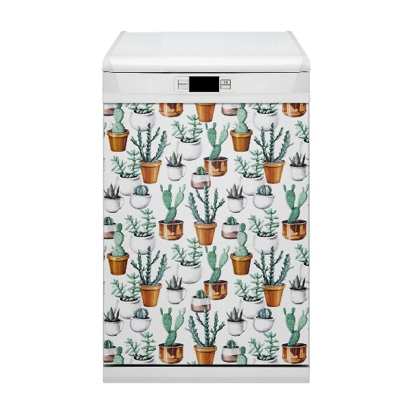 Aimant décoratif pour lave-vaisselle Cactus dans des pots