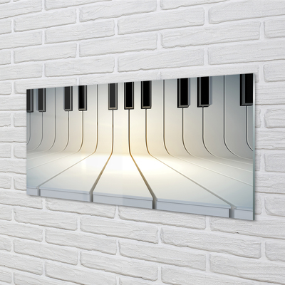 Tableaux sur verre acrylique Clés de piano