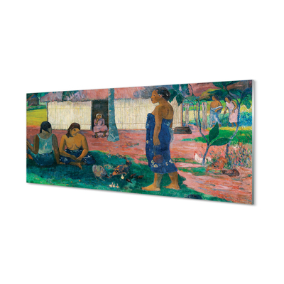 Tableaux sur verre acrylique Village art africain