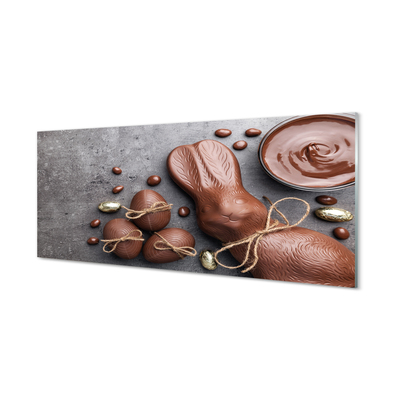 Tableaux sur verre acrylique Lapin bonbons au chocolat