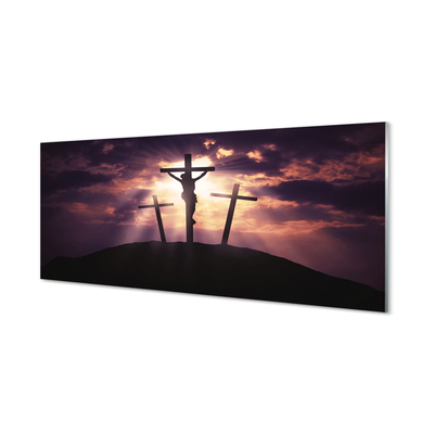 Tableaux sur verre acrylique La croix de jésus