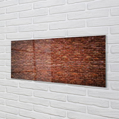 Tableaux sur verre acrylique Mur de briques vintage