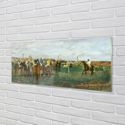 Tableaux sur verre acrylique Les chevaux de course chasse