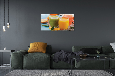 Tableaux sur toile canvas Cocktails verres colorés