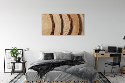 Tableaux sur toile canvas Tranches de grain du bois