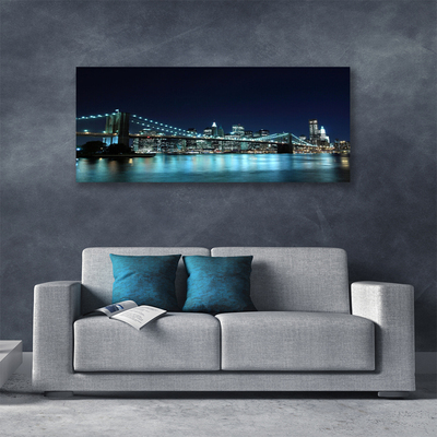 Photo sur toile Mer pont architecture bleu
