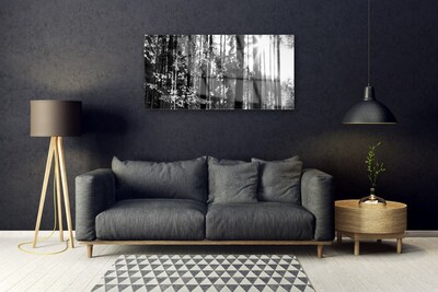 Image sur verre Tableau Forêt nature gris