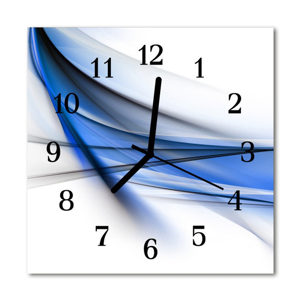 Horloge murale en verre Lignes abstraites