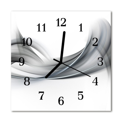 Horloge murale en verre Abstrait