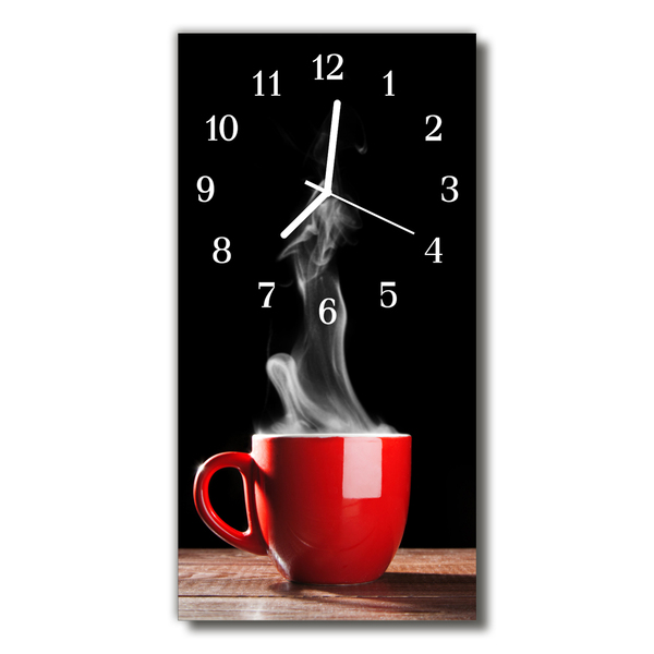 Horloge murale en verre Kaffe