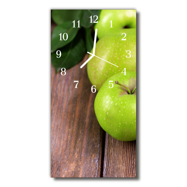 Horloge murale en verre Table de pomme