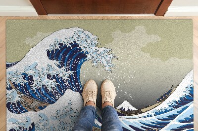 Tapis d'entrée intérieur Grande vague de Kanagawa