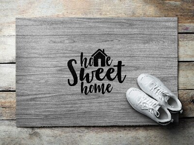 Paillasson Home sweet home Fond gris